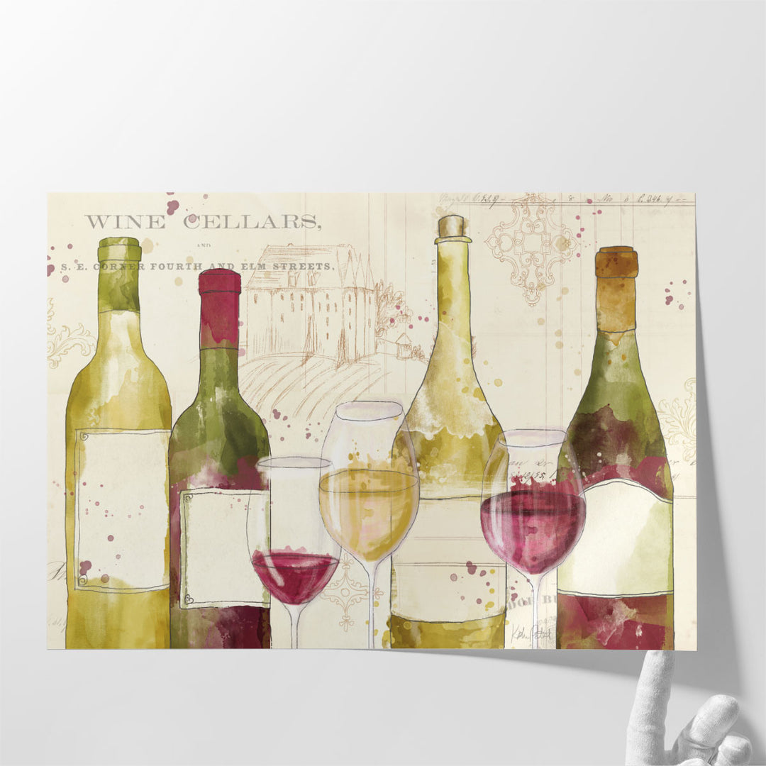 Chateau Winery I No Words - Canvas Print Wall Art