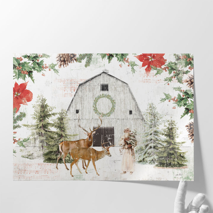 Wooded Holiday I - Canvas Print Wall Art