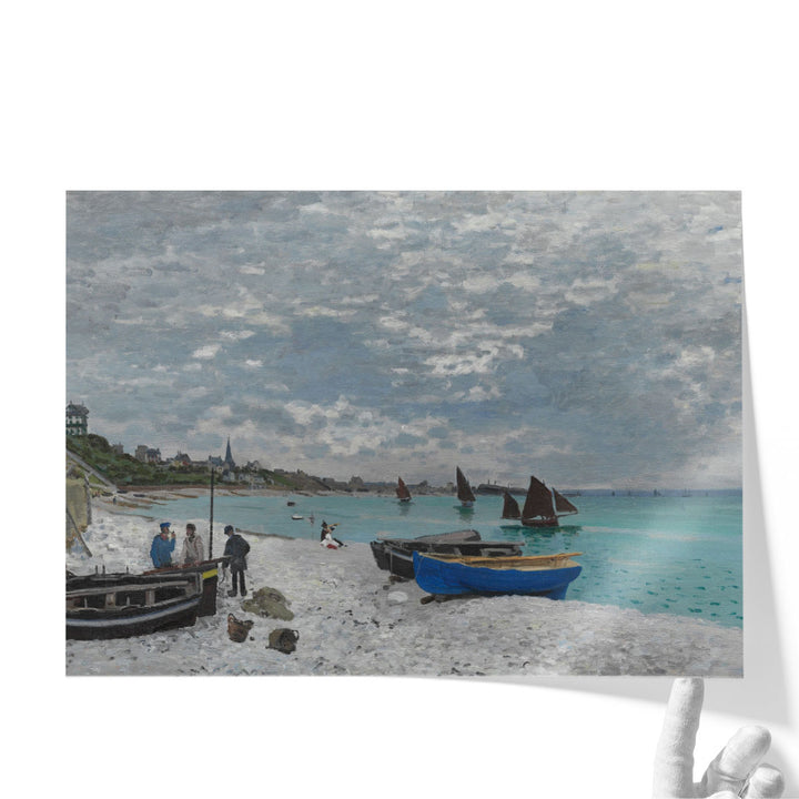 The Beach at Sainte-Adresse, 1867 - Canvas Print Wall Art