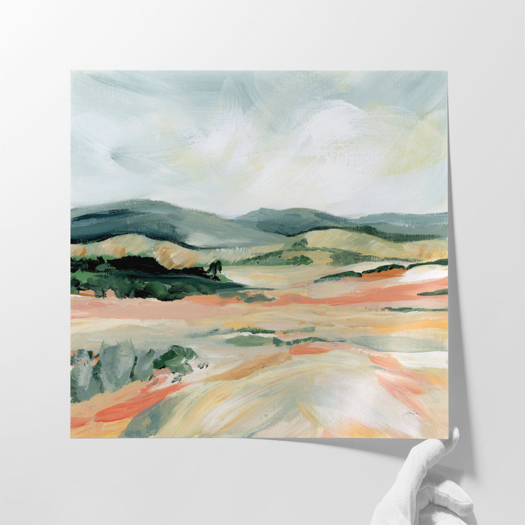 Vermillion Landscape I - Canvas Print Wall Art