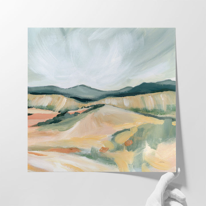 Vermillion Landscape II - Canvas Print Wall Art