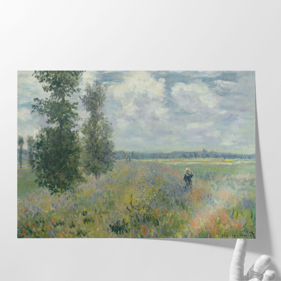 Poppy Fields Near Argenteuil, 1875 - Canvas Print Wall Art