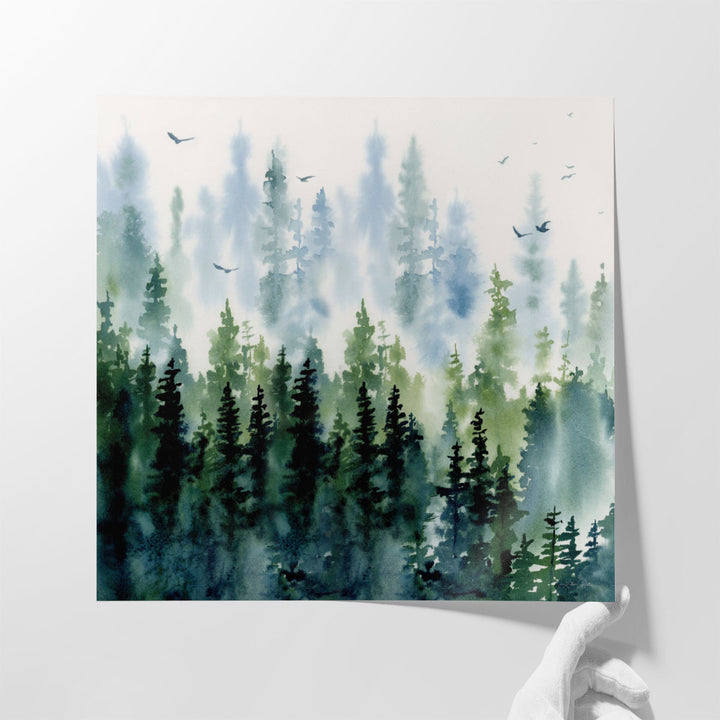 Evening Treeline - Canvas Print Wall Art