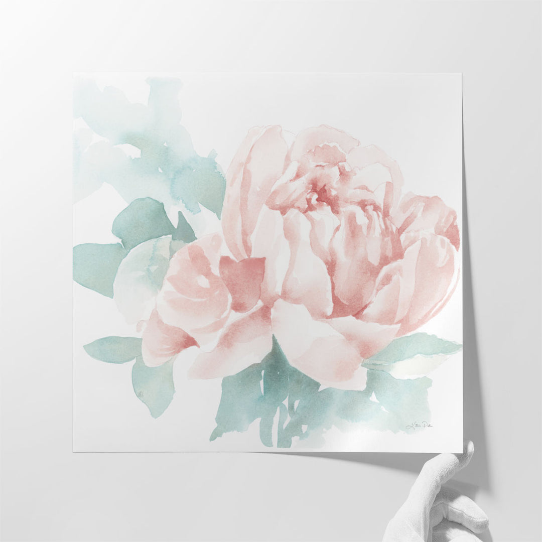 Poetic Blooming I Pink - Canvas Print Wall Art