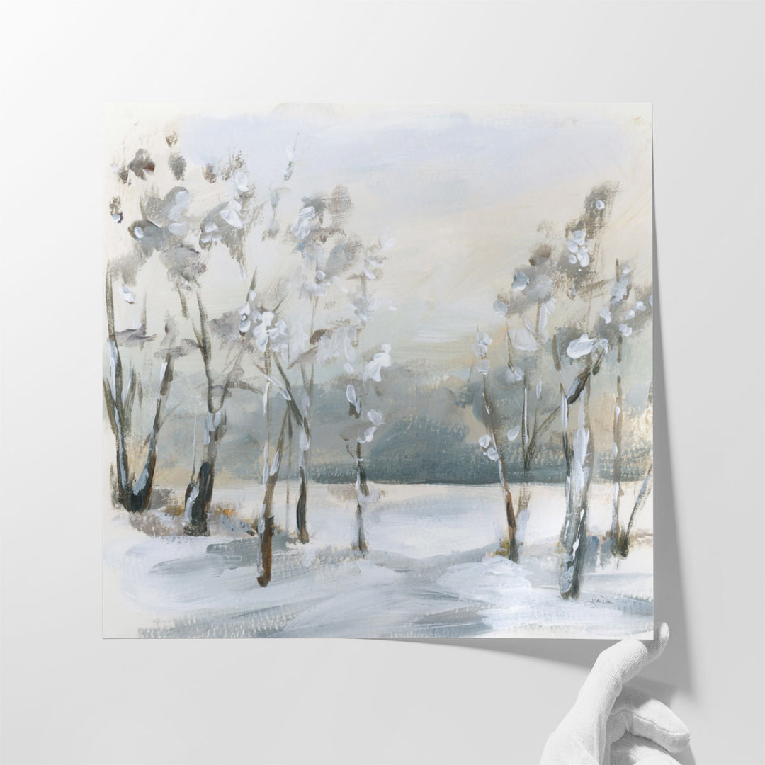 Snowy Winter Trees - Canvas Print Wall Art