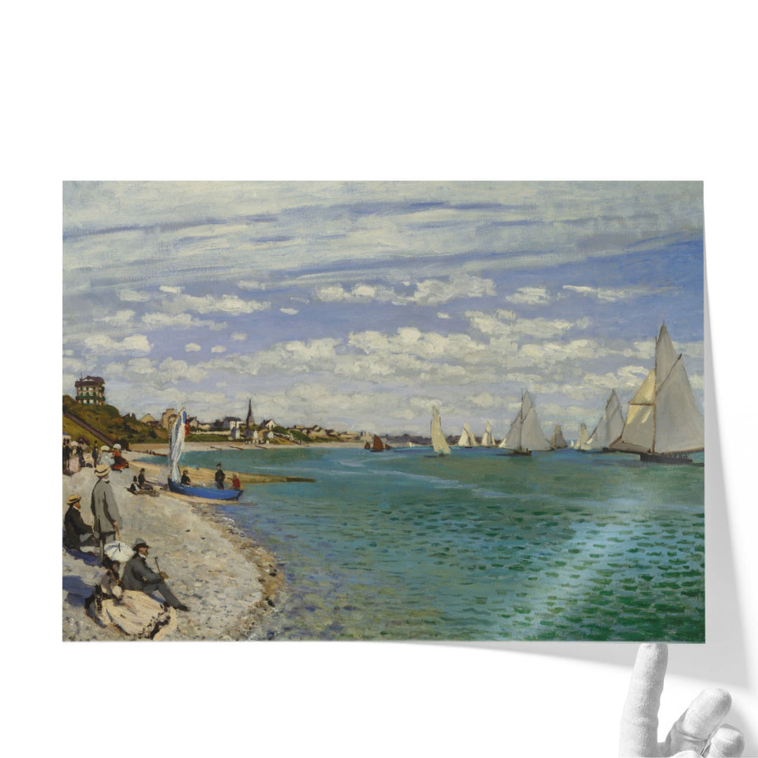 Regatta at Sainte-Adresse, 1867 - Canvas Print Wall Art