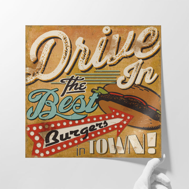 Diners And Drive Ins I - Canvas Print Wall Art