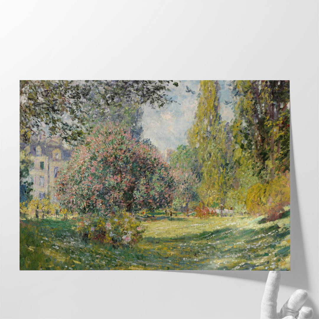 Landscape - The Parc Monceau, 1876 - Canvas Print Wall Art