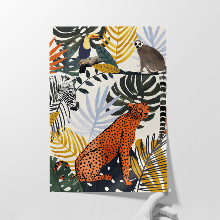 Jungle Jumble I - Canvas Print Wall Art