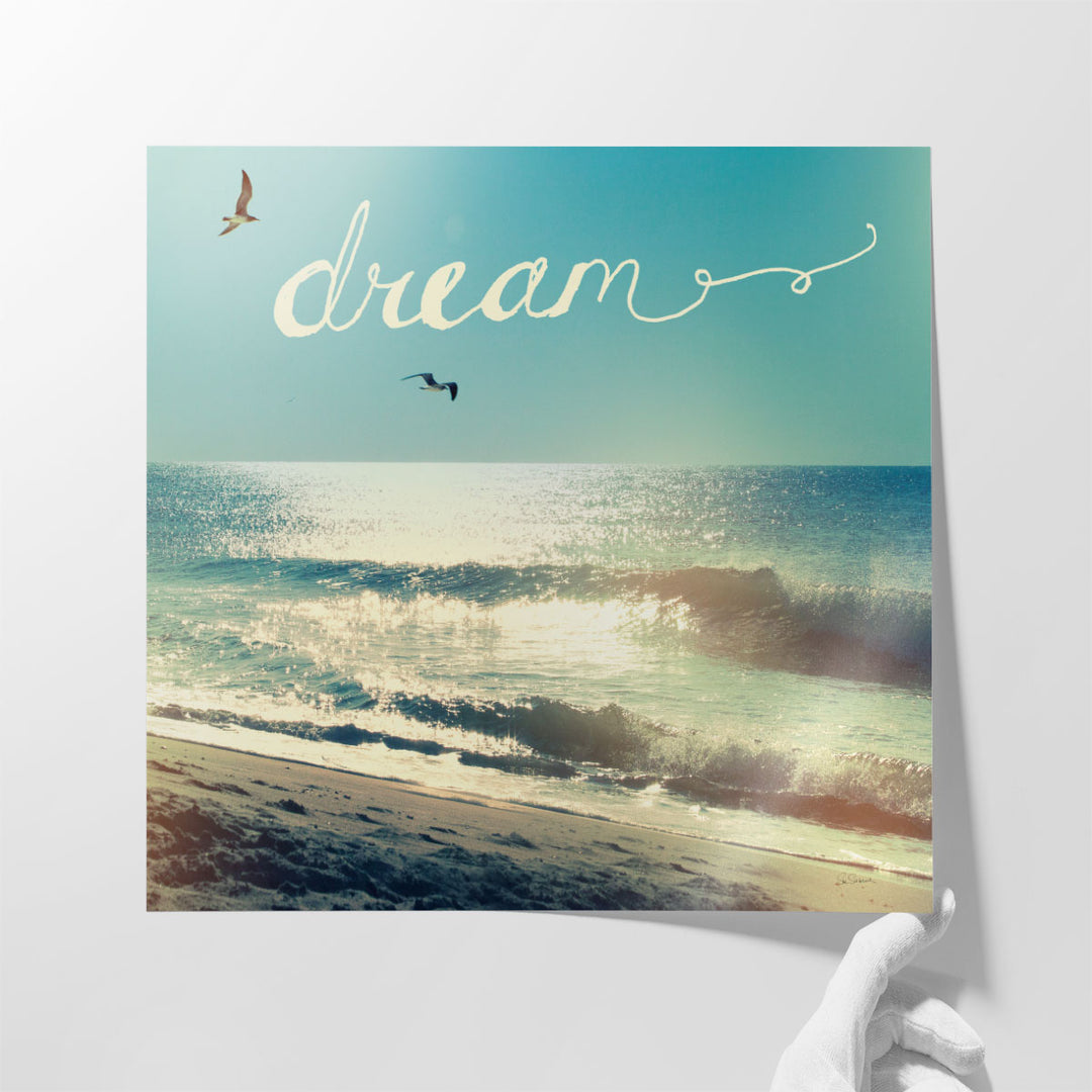 Coastline Waves - Canvas Print Wall Art