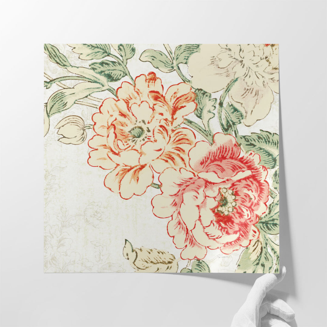 Cottage Roses V - Canvas Print Wall Art