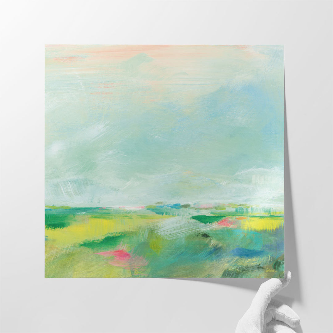 Colorful Horizon Square II - Canvas Print Wall Art