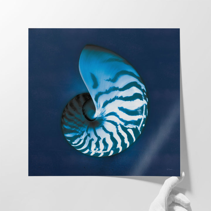 Cyanotype Sea I - Canvas Print Wall Art