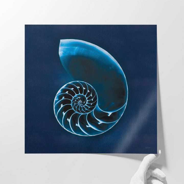 Cyanotype Sea II - Canvas Print Wall Art