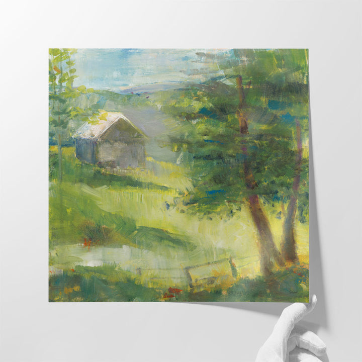 Gray Barn - Canvas Print Wall Art