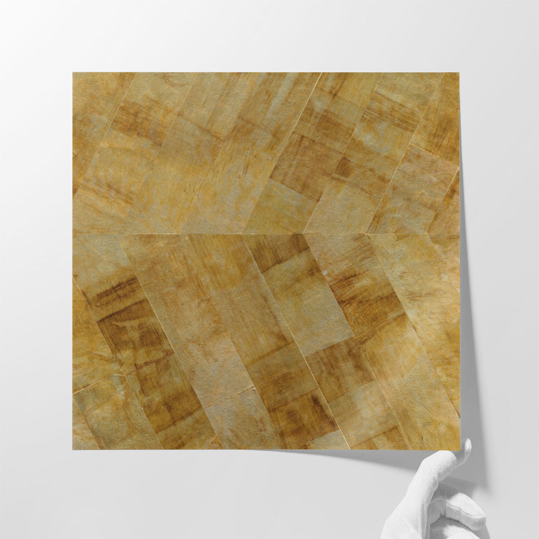 Gilded Herringbone II - Canvas Print Wall Art