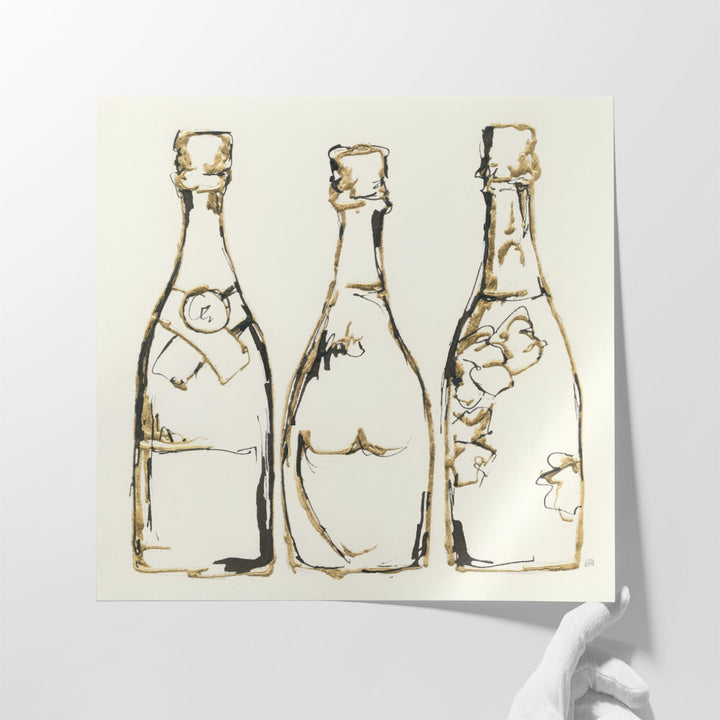 Champagne is Grand III - Canvas Print Wall Art