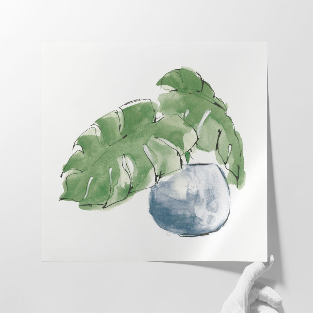 Plant Big Leaf IV Dark Green - Canvas Print Wall Art