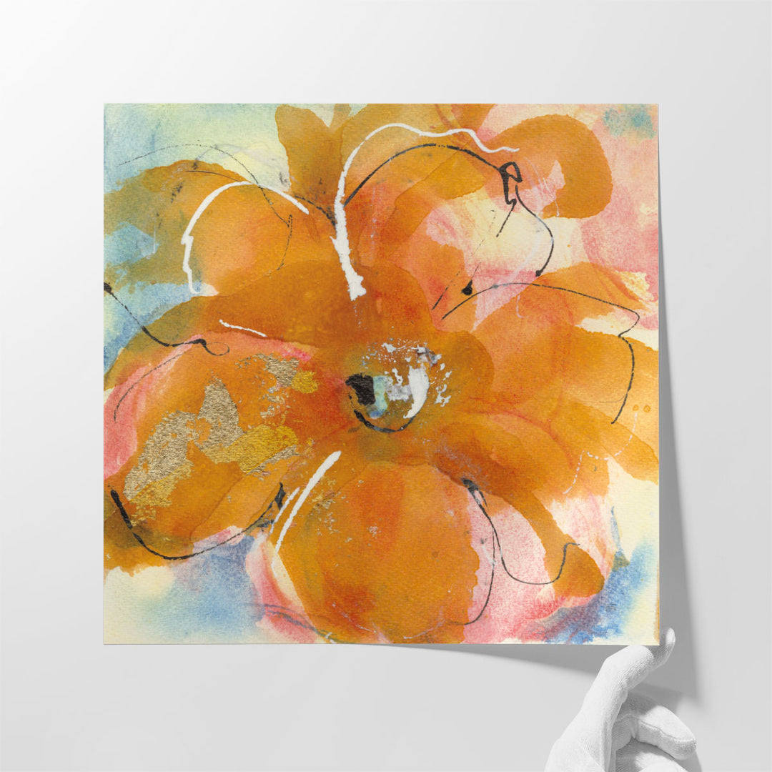 Amber Wash II - Canvas Print Wall Art