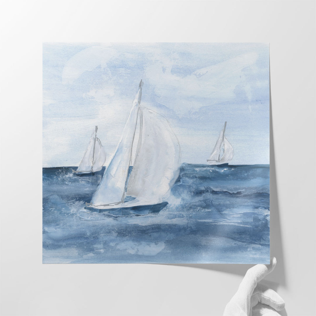 Sailboats V - Canvas Print Wall Art