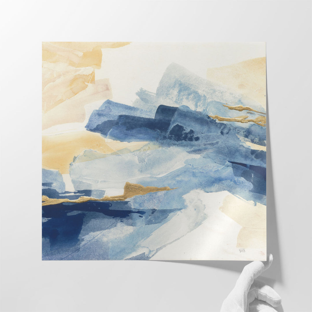 Gilded Indigo I - Canvas Print Wall Art