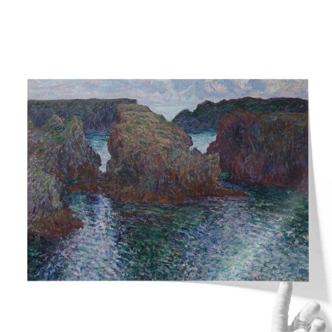 Rocks at Port-Goulphar, Belle-Ile, 1886 - Canvas Print Wall Art