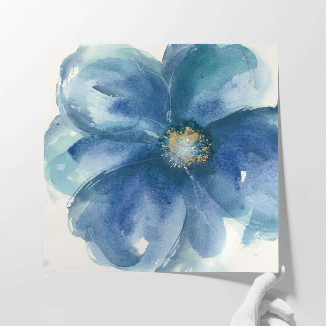 Indigo Mint III - Canvas Print Wall Art