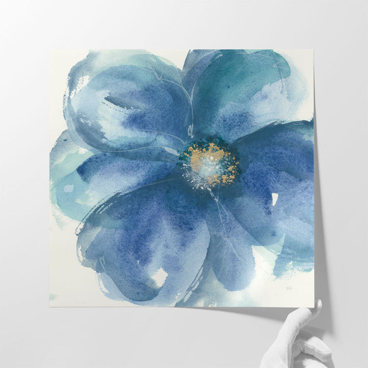 Indigo Mint III - Canvas Print Wall Art