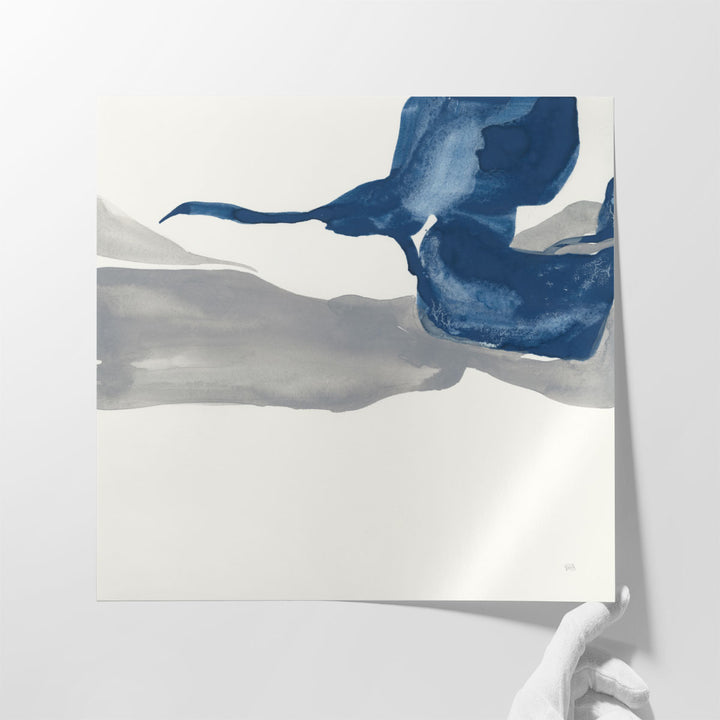 Sapphire and Gray I - Canvas Print Wall Art