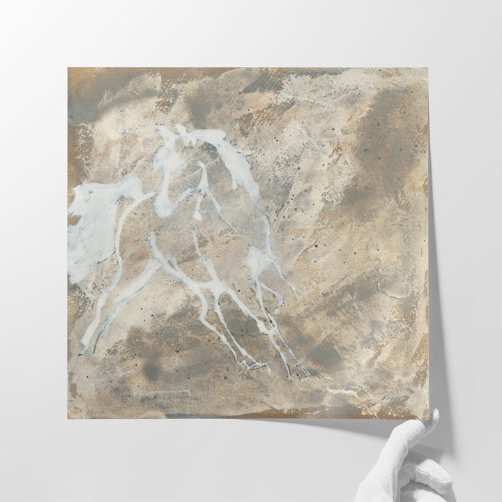 White Horse I - Canvas Print Wall Art