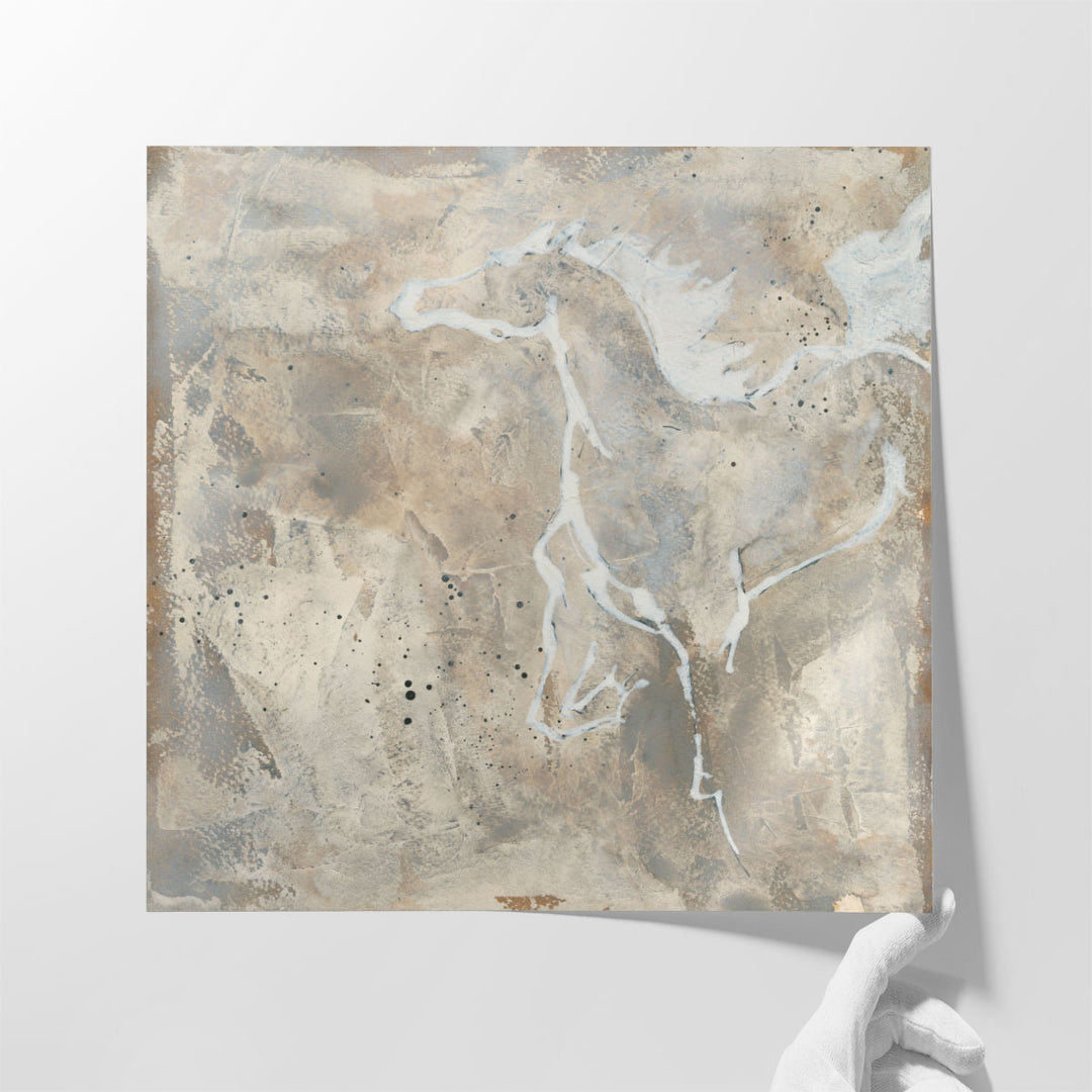 White Horse II - Canvas Print Wall Art