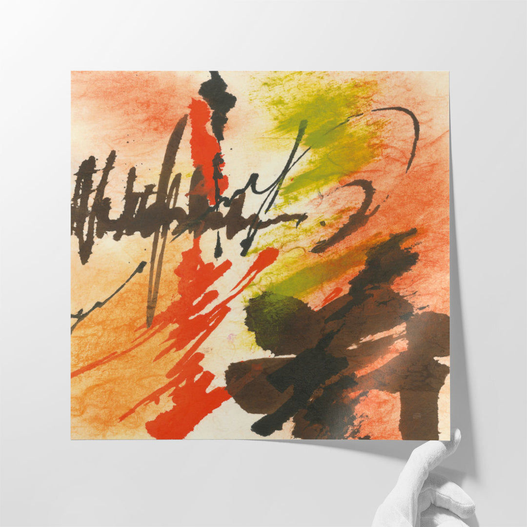 Graffiti Orange II - Canvas Print Wall Art