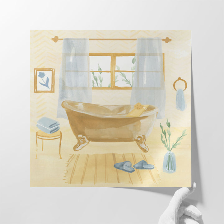 Golden Bath II - Canvas Print Wall Art