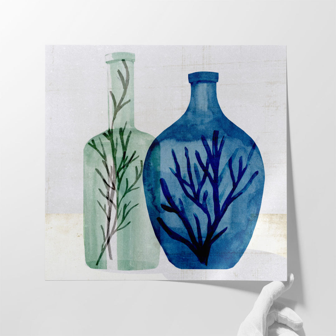 Sea Glass Vase I - Canvas Print Wall Art