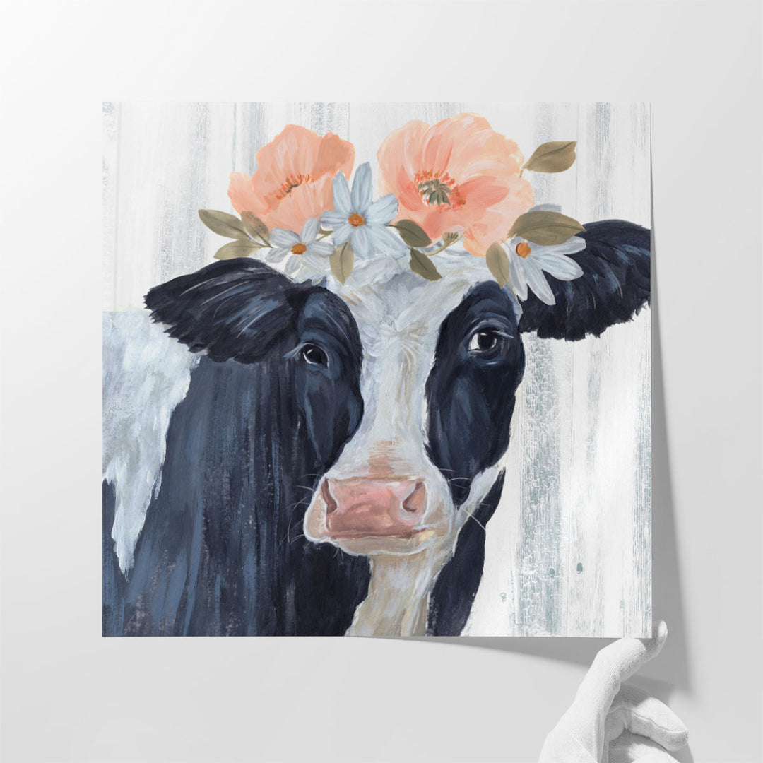 Susie in Flowers I - Canvas Print Wall Art