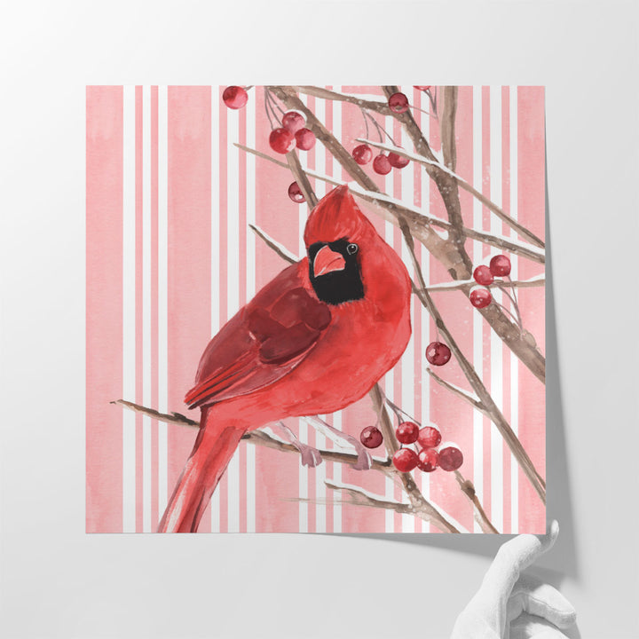 Winter Cardinal I - Canvas Print Wall Art