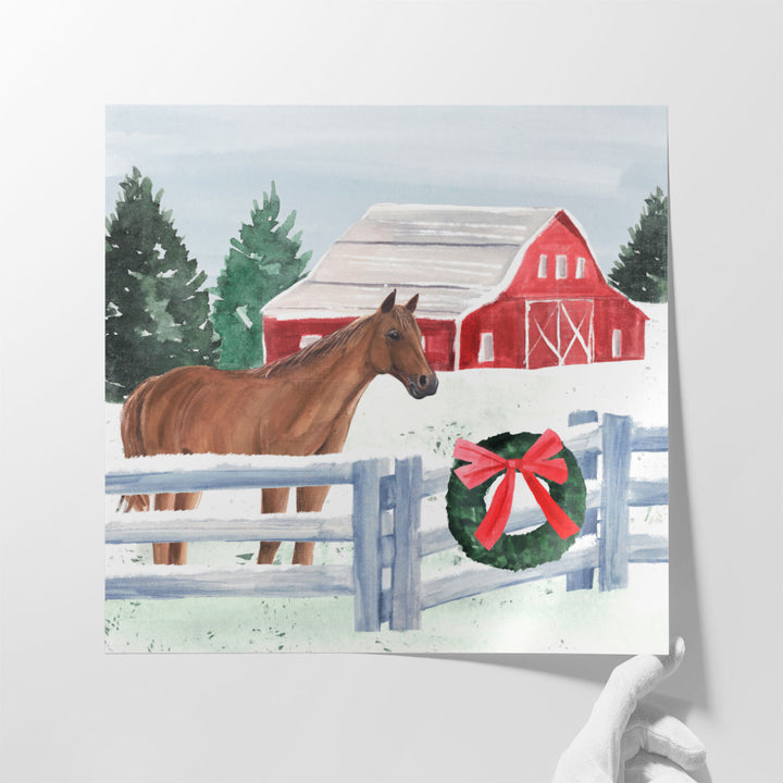 Christmas Farm I - Canvas Print Wall Art