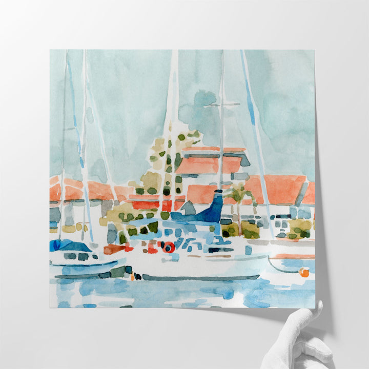 Beach Town Summer I - Canvas Print Wall Art