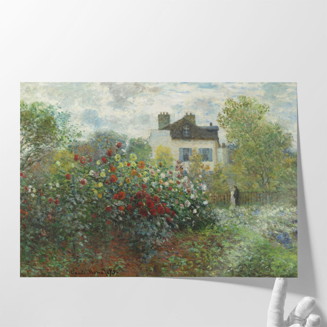 The Artist's Garden in Argenteuil, 1873 - Canvas Print Wall Art