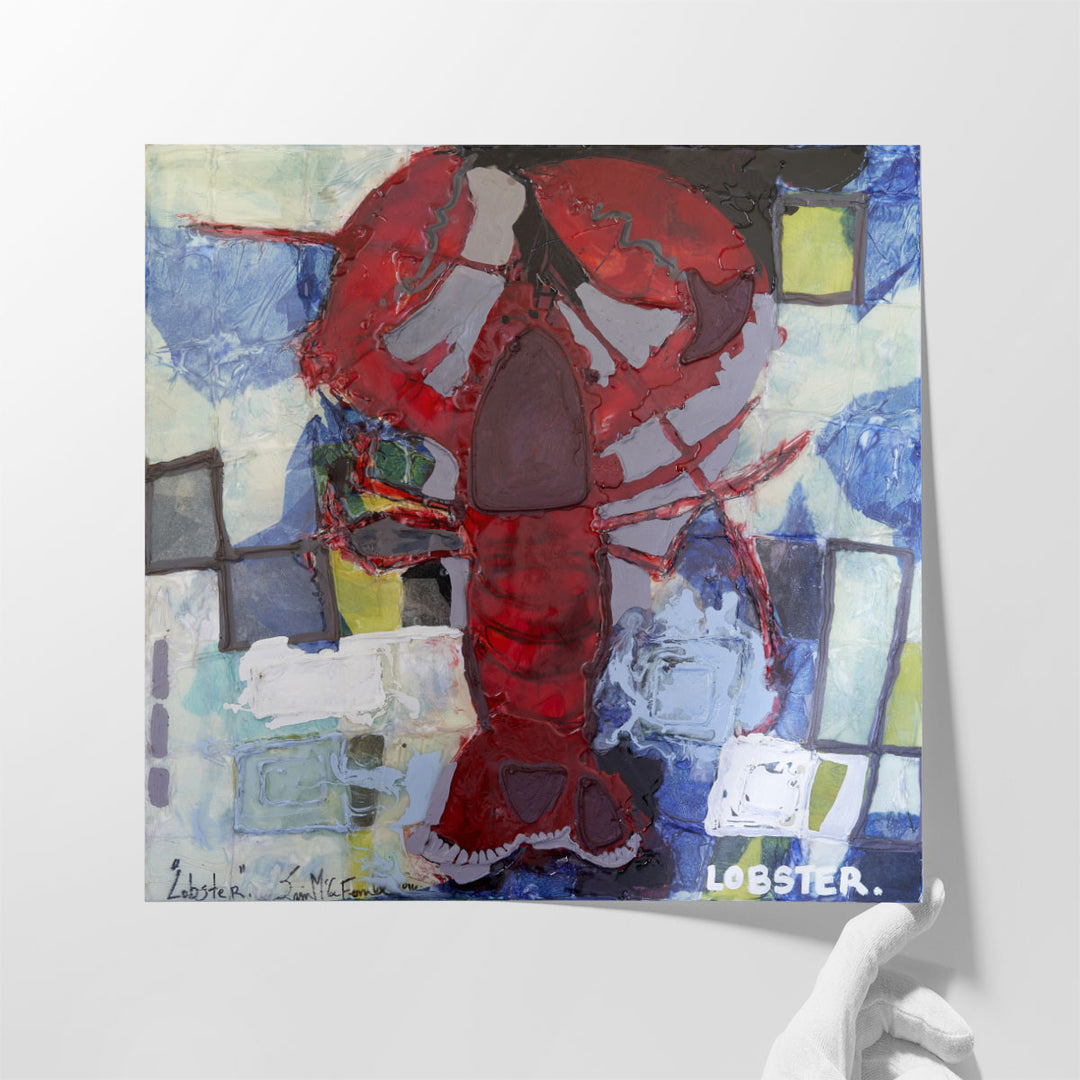 Brilliant Maine Lobster I - Canvas Print Wall Art