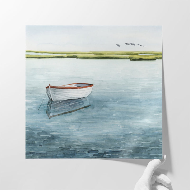 Anchored Bay I - Canvas Print Wall Art