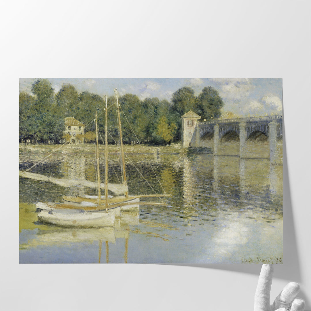 The Argenteuil Bridge, 1874 - Canvas Print Wall Art