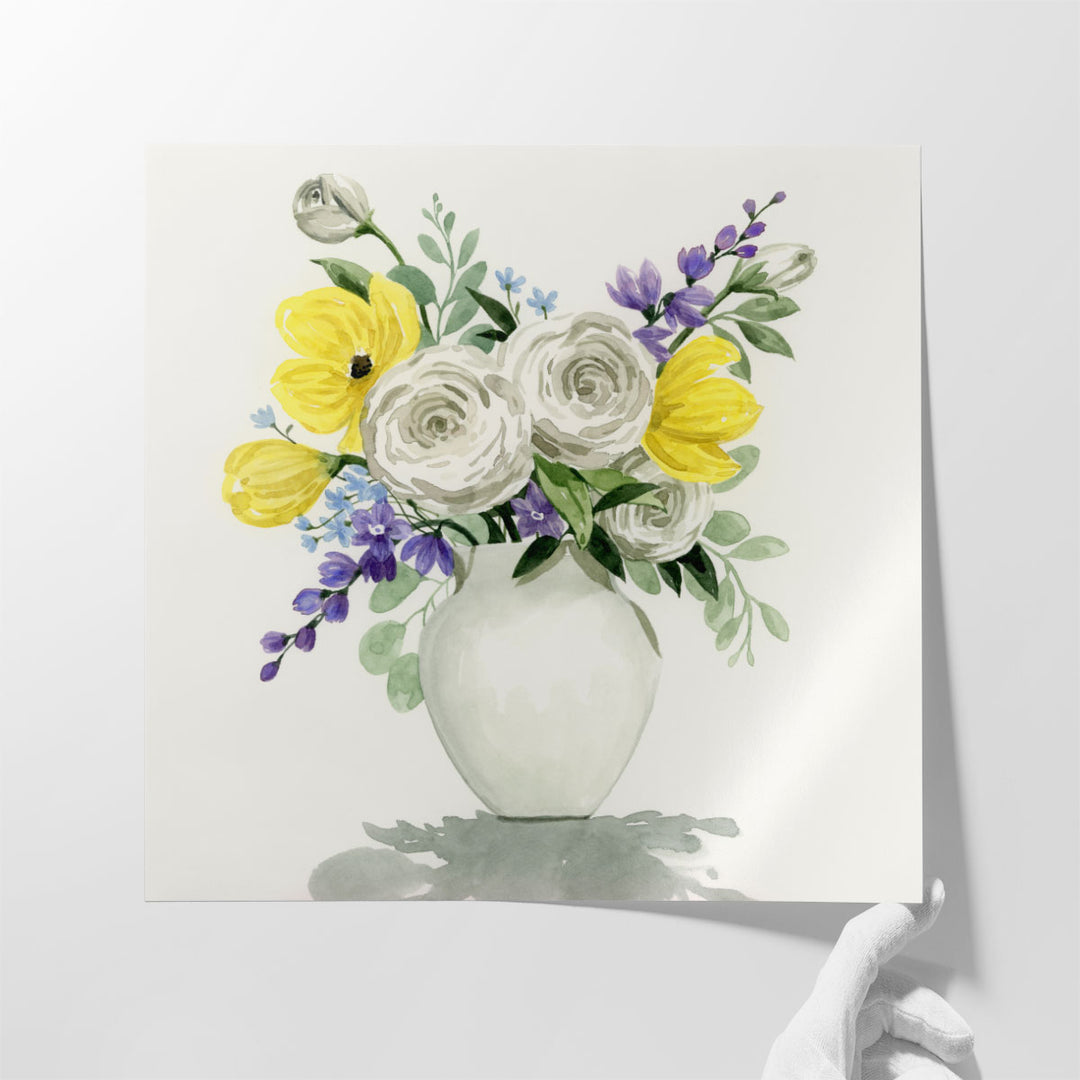 Bouquet Shadows I - Canvas Print Wall Art