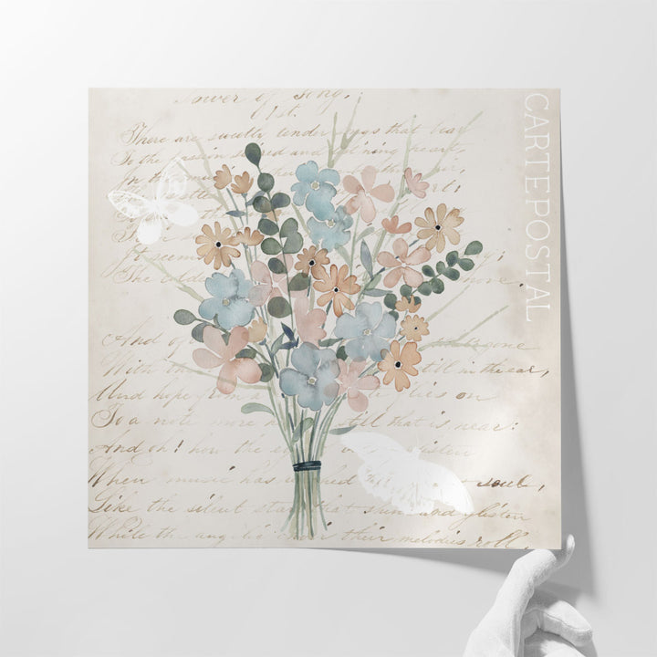 Fleurs Pastel I - Canvas Print Wall Art