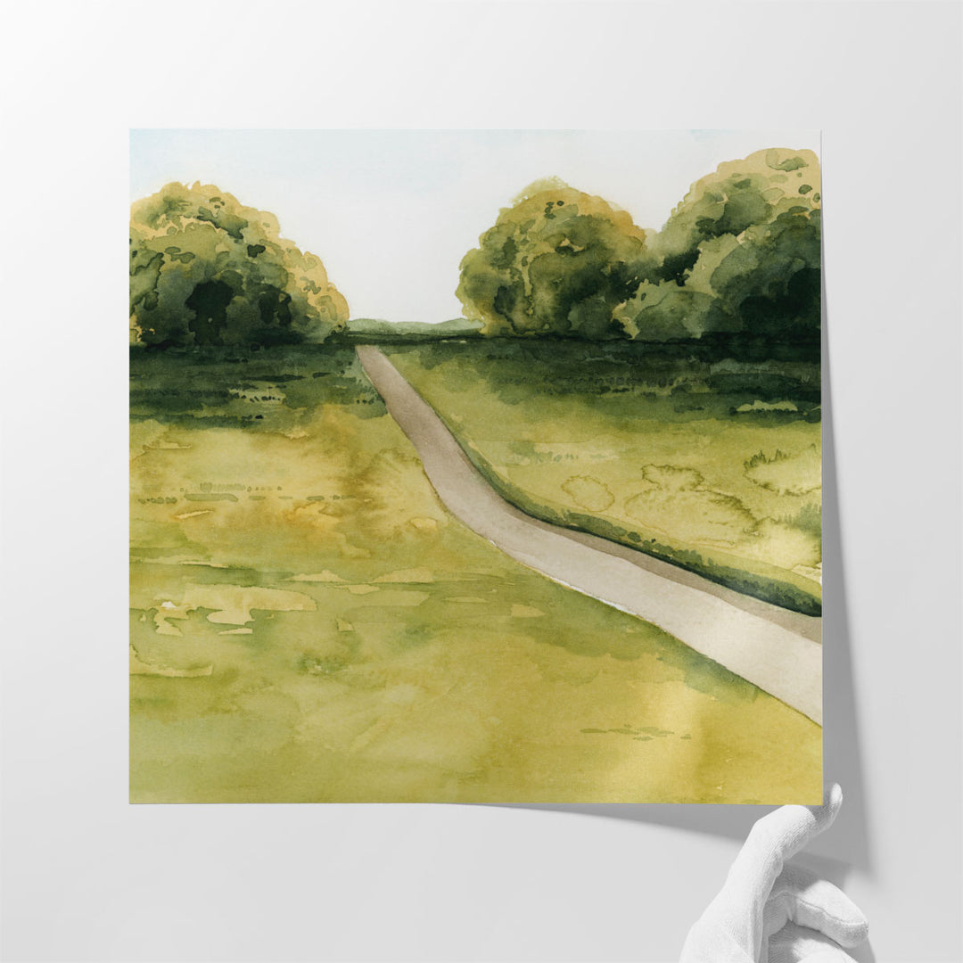 Golden Walk II - Canvas Print Wall Art