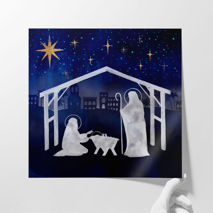 Midnight Star Of Bethlehem I - Canvas Print Wall Art