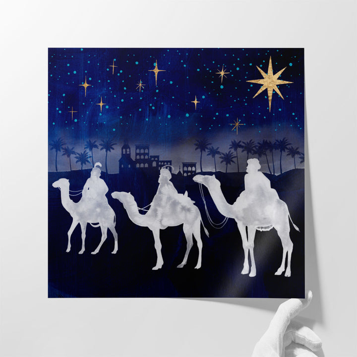 Midnight Star Of Bethlehem II - Canvas Print Wall Art