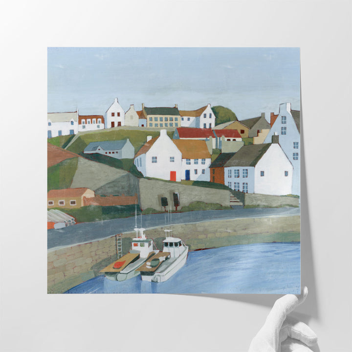 Old Coast Town I - Canvas Print Wall Art