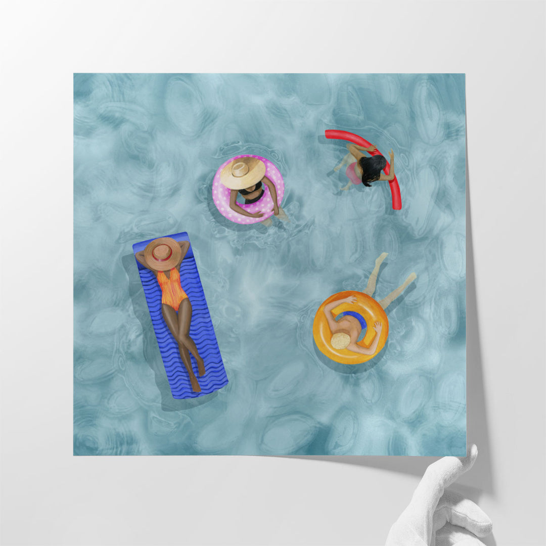 Poolside I - Canvas Print Wall Art