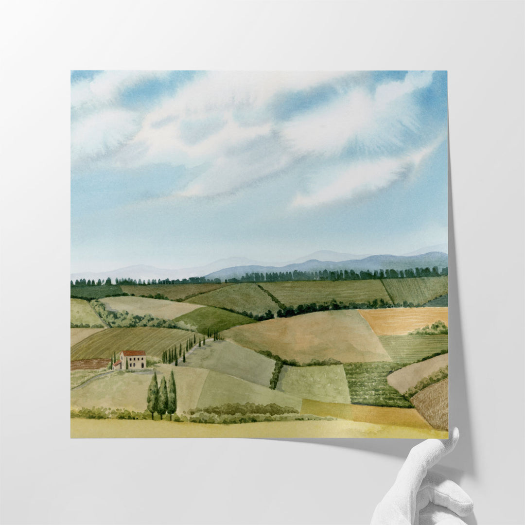 Tuscan Farmland I - Canvas Print Wall Art